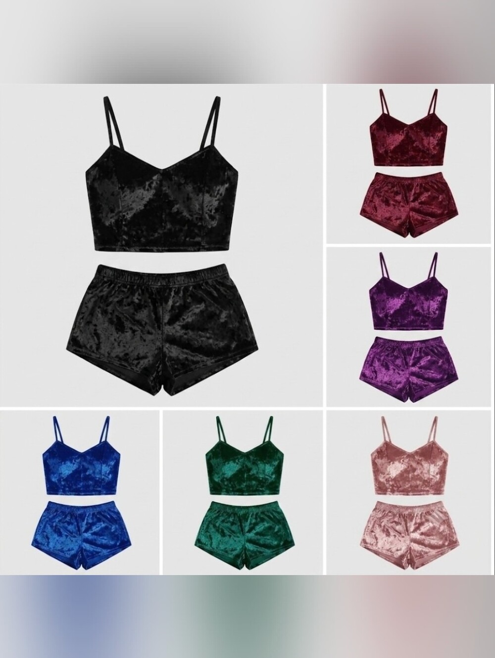2 PIECE VELVET PAJAMA SET